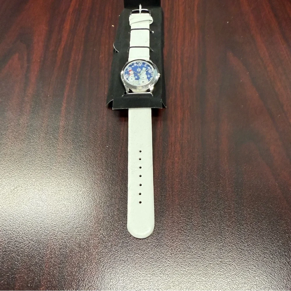 Avon ‘Tis the season Snowman Analog Watch NIB vintage 2009